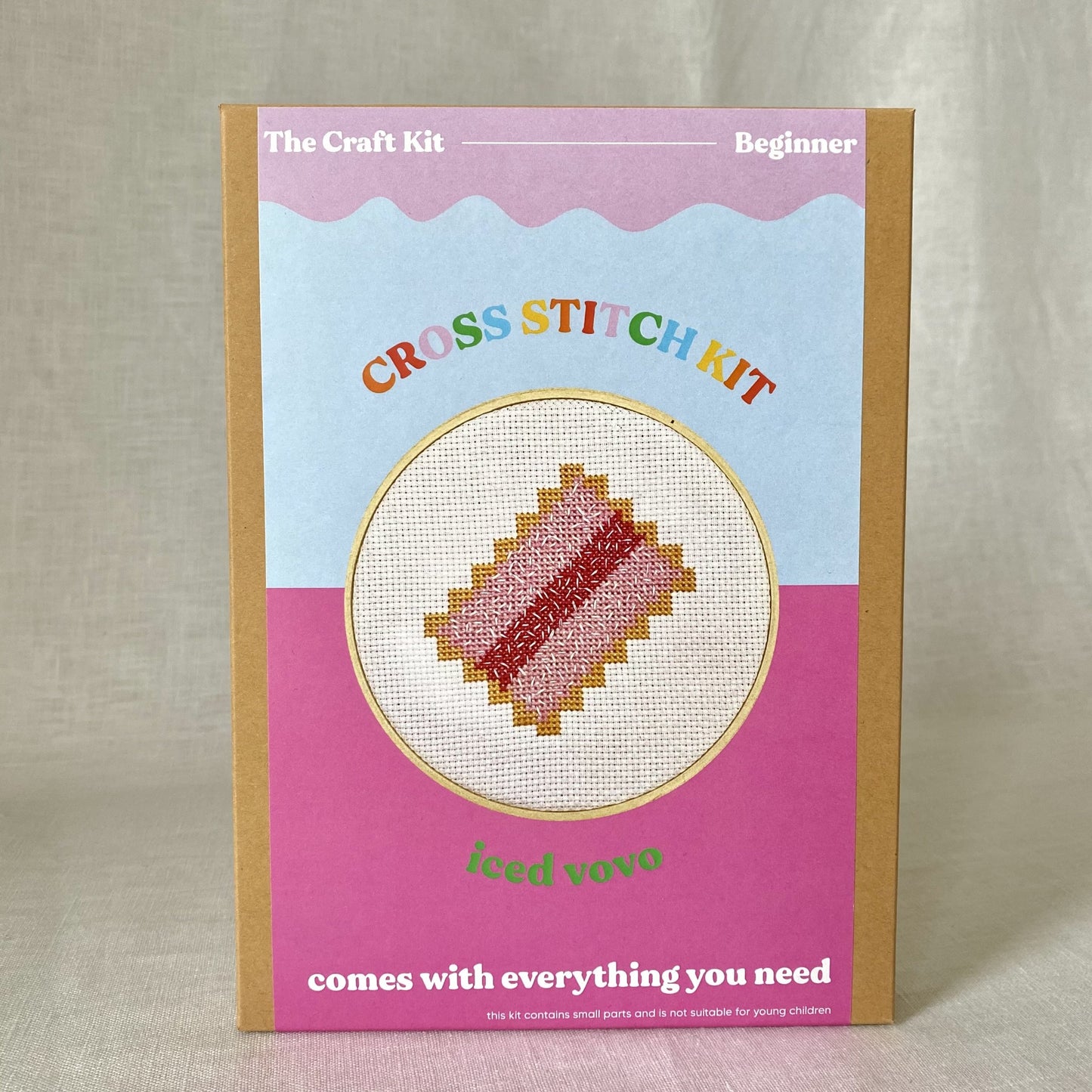 iced vovo cross stitch kit from the crafty cowgirl
