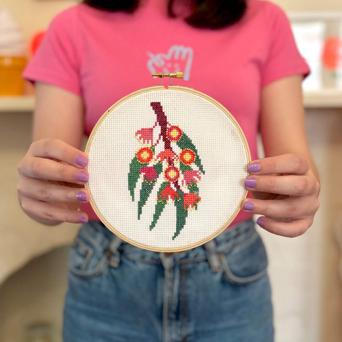 Flowering Gum Cross Stitch Kit