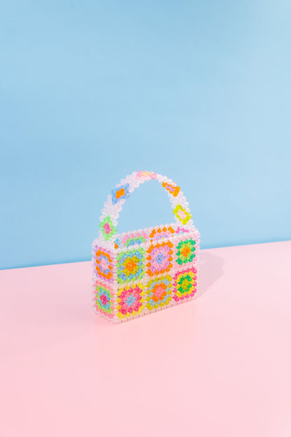 Crochet Granny Square Beaded Bag Kit