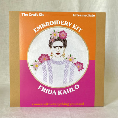 frida kahlo embroidery kit by the craft kit