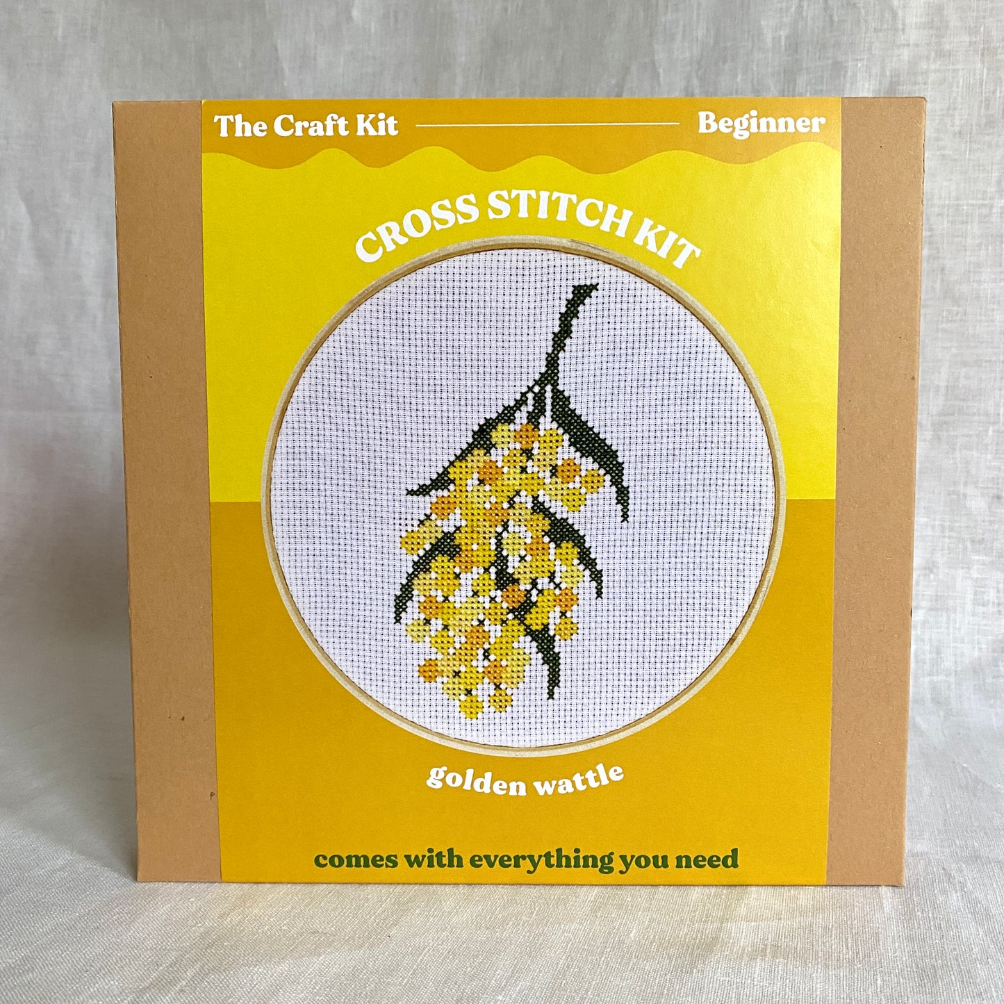 Golden Wattle Cross Stitch Kit