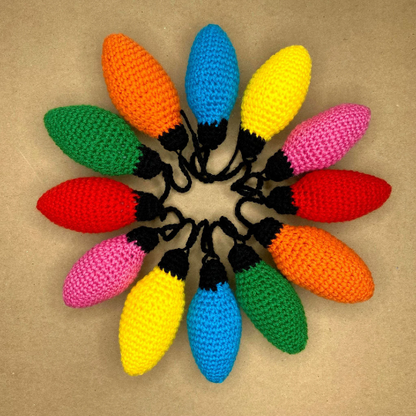 Vintage Christmas Lights Garland Crochet Kit