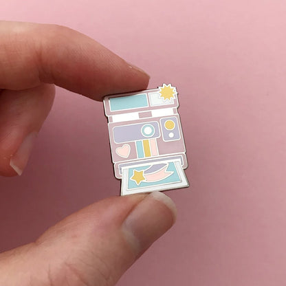 pastel polaroid enamel pin from the crafty cowgirl