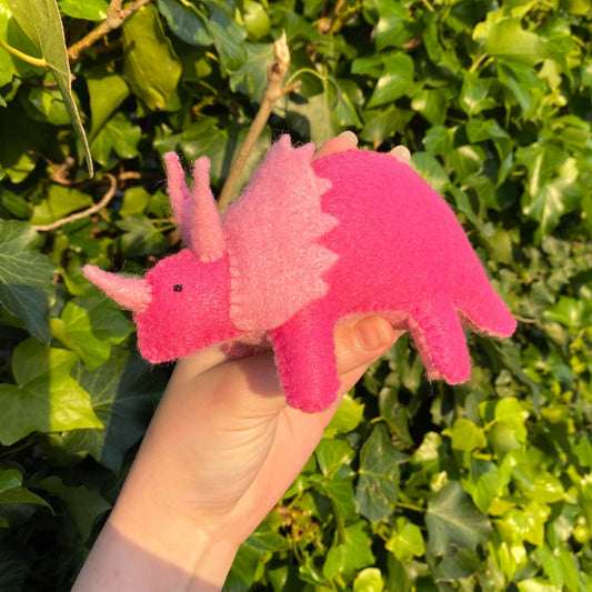 triceratops felt plush kit from the crafty cowgirl